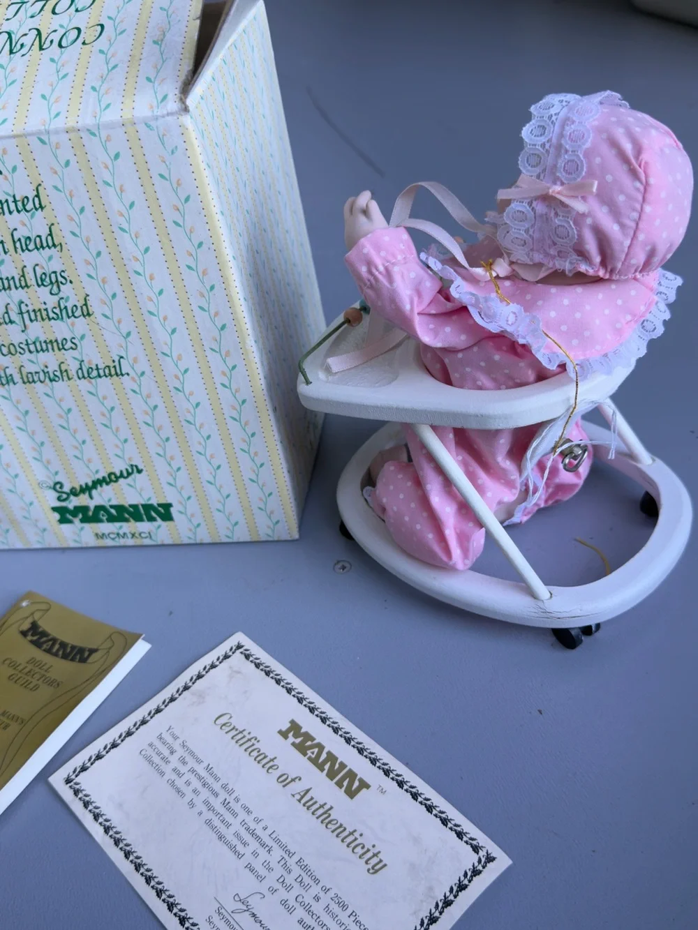 Vintage Seymour Mann Connoisseur Collection Porcelain Doll – Limited Edition